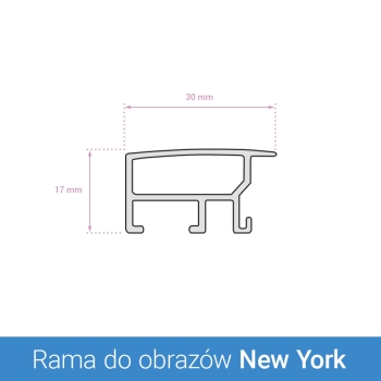 Rama aluminiowa New York
