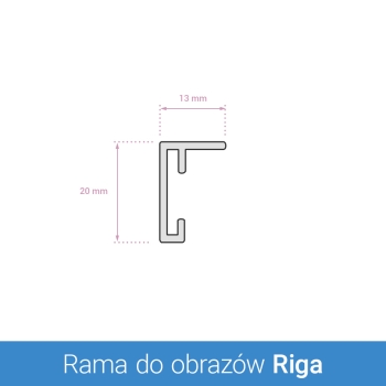 Rama aluminiowa Riga