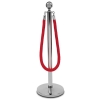 Border pleciony czerwony - klamra chrome-2089948