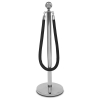Border welurowy czarny - klamra chrome-2089960