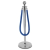 Border welurowy niebieski - klamra chrome-2089970