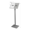 Stojak info/menu Premium srebrny - A3-2090106