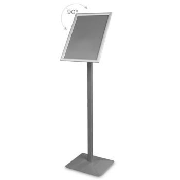 Stojak info/menu Premium srebrny - A3-2090107