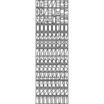 Metkownica jednorzędowa PL1/8 ZF 8 znaków numerycznych czarna AVERY ZWECKFORM